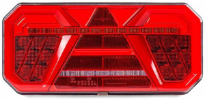 Lampa Tylna Przyczepa Naczepa Laweta Lewa 12/24v