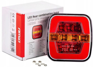 Tylna Lampa Led Przyczepa Laweta Lewa/prawa 12/24v