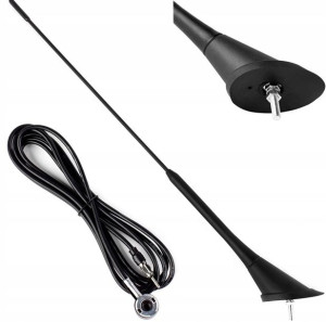 Antena Samochodowa Radio Bat Masz 40cm Adapter 5mm