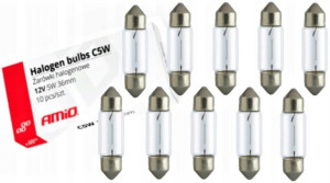 Żarówka Halogenowa C5w Festoon 36mm 12v Żarówki