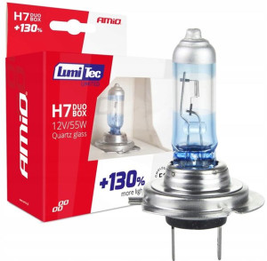 2x Żarówka H7 12v 55w Xenon Look +130% Lumitec