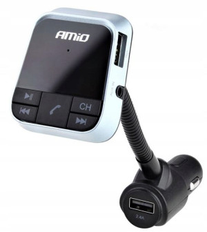 Transmiter Fm Ładowarka Bluetooth Usb 2,4a 12v 24v