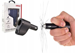 Ładowarka Z Młotkiem 2xusb Gniazdo Zapalniczki