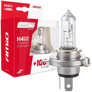 2x Żarówka H4 12v 55w/60w Xenon Look +100% Lumitec