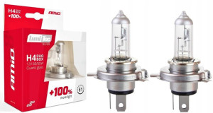 Amio Lumitec 2x H4 12v 55w/60w 100% Xenon Look