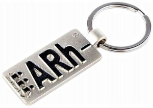 Metalowy Brelok Breloczek Symbol Grupy Krwi Arh-