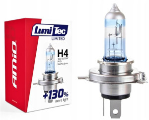 Żarówka H4 12v 55w / 60w Xenon Look +130% Lumitec