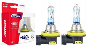2x Żarówka H11 12v 55w Xenon Look +130% Lumitec