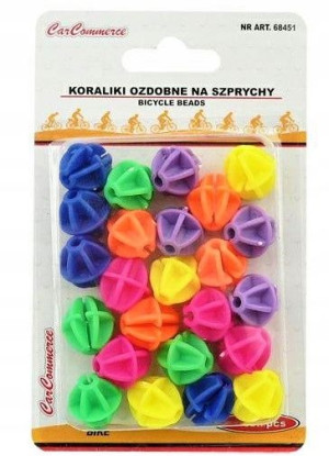 Kolorowe Koraliki Kuleczki Na Szprychy 24 Sztuki