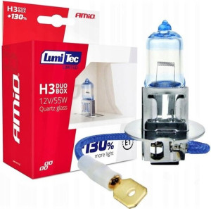 2x Żarówka H3 12v 55w Xenon Look +130% Lumitec