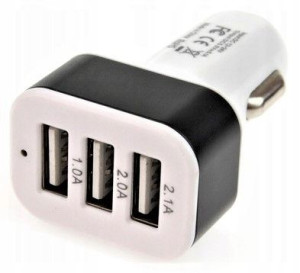 Ładowarka Samochodowa Uniwersalna 3xusb 12/24v