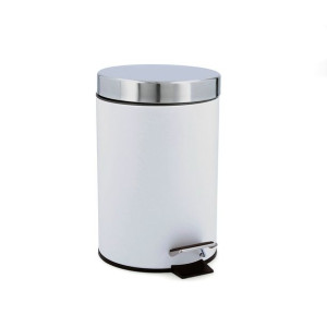 Kosz na Śmieci z Pedałem Quid Cabinet Metal Biały (3L)