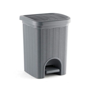 Kosz na Śmierci z Pedałem Stefanplast 301306 20 x 28 x 20,5 cm Szary