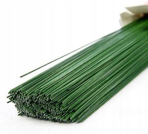 Drut Drucik Florystyczny Wyrobowy Zielony 1kg 40cm