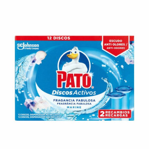 Toilet air freshener Pato Discos Activos Część Zapasowa Morski 2 Sztuk