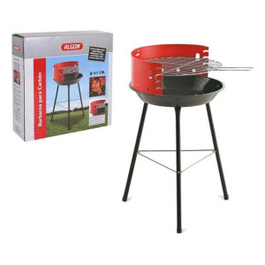 Grill Węglowy z Nóżkami Algon Czerwony Czarny (51,5 x 41 x 65 cm)
