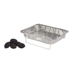 Jednorazowy grill Popielaty (31 x 25 cm)