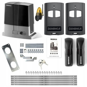 Beninca Bull 8 Zestaw Do Bramy Przesuwnej + Lampa!