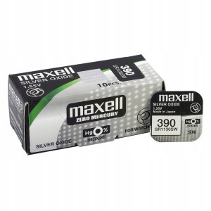 Bateria srebrowa MAXELL SR54 10 SZTUK 389 SR1130W G10 AG10 1.55V 80 mAh