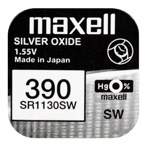 Bateria srebrowa MAXELL SR54 1 SZTUKA 389 SR1130W G10 AG10 1,55V 80 mAh