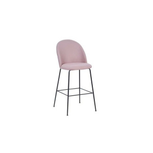 Taboret DKD Home Decor Różowy Poliester Metal (55 x 50 x 110 cm)