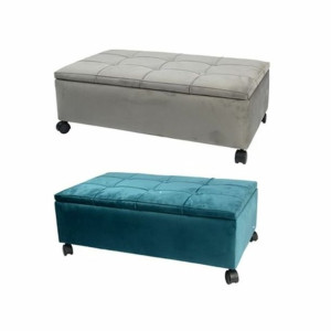 Taboret DKD Home Decor   70 x 39,5 x 24,5 cm Szary Kolor Zielony Topola