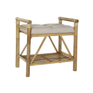 Taboret DKD Home Decor   Naturalny Beżowy Brązowy Bawełna Bambus