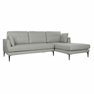 Szezlong DKD Home Decor Szary Poliester Metal (240 x 160 x 85 cm)