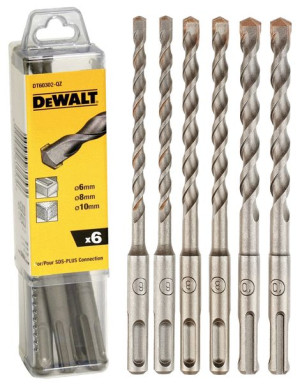 Wiertła do betonu SDS+ 6cz 6/8/10x 160mm DeWALT