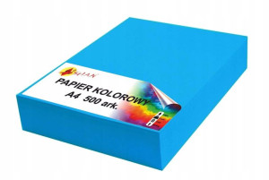 Papier kolorowy A4 80g niebieski intensywny 500ark
