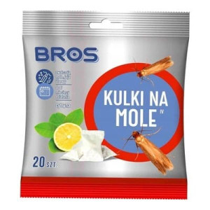 Bros, kulki na mole cytrynowe, 20 szt.