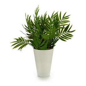 Doniczka ‎S3602947 Kolor Zielony Plastikowy (13 x 25 x 13 cm)