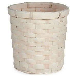 Doniczka Biały PVC Bambus (17 x 15 x 17 cm)