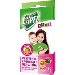 Expel Kids, plasterki łagodzące ukąszenia, 20 szt.