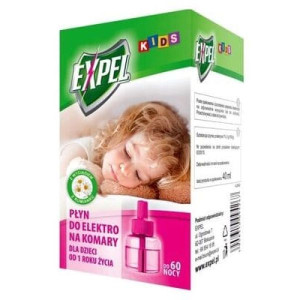 Expel Kids, zapas do elektro na komary, płyn, 40 ml