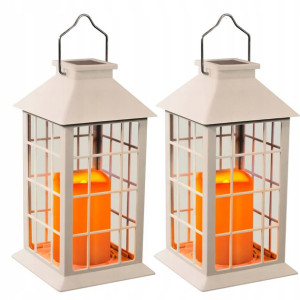 2x Lampion Latarenka Solarna Lampka LED Wisząca