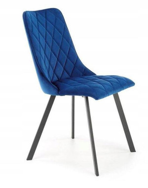 Krzesło tapicerowane welurowe K450 velvet granat