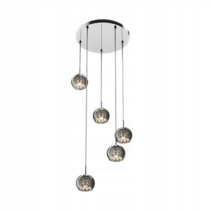 Lampa sufitowa wisząca CRYSTAL kule salon żyrandol