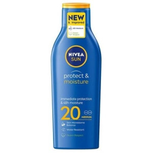 Nivea Sun Protect & Moisture, nawilżający balsam do opalania SPF 20, 200 ml