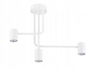 Lampa sufitowa LUIS 3 biała nad stół żyrandol