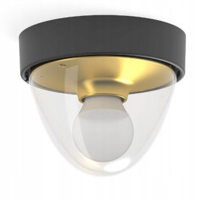 Lampa sufitowa plafon NOOK czujnik ruchu czarny