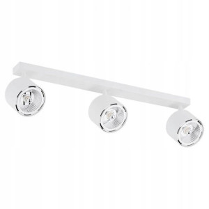 Lampa sufitowa listwa CLEVLAND 3 biała reflektor