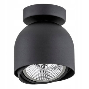 Lampa sufitowa reflektor GERLAND czarny spot tuba