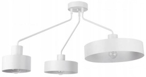Lampa sufitowa JUMBO 3 biała regulowana żyrandol