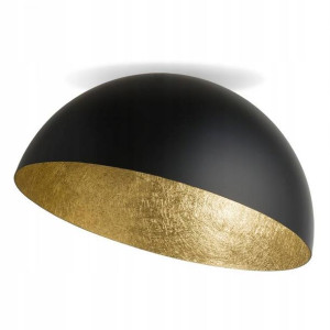 Lampa sufitowa plafon SFERA 50 czarny, złoty salon