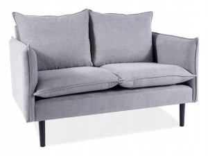 Sofa FLORA velvet szary