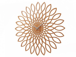 Zegar ścienny na ścianę SUNFLOWER kwiat bezgłośny