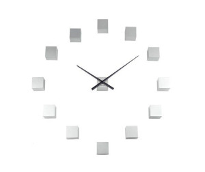 Zegar ścienny DIY CUBIC srebrny