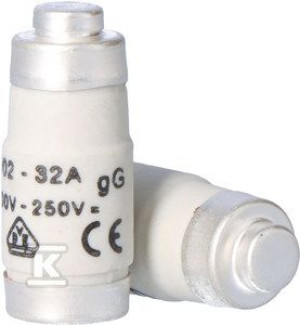 Wkładka topikowa D02 gG 32A 400VAC