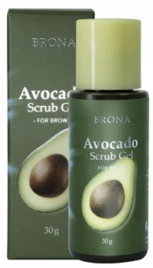 Peeling do brwi BRONA 30 ml pompka BROW SCRUB GEL
